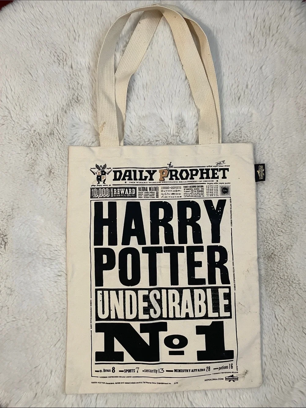 Warner Bros. Cream and Black Harry Potter 'Undesirable No 1' Tote